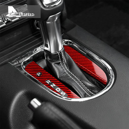 Carbon Fiber Gear Shift Trim For Ford Mustang (2015-2023)