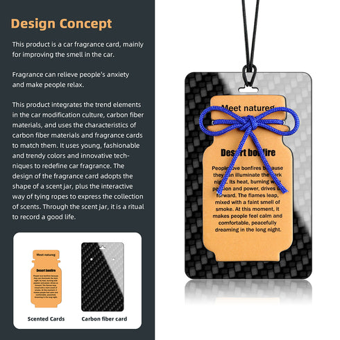Carbon Fiber Scented Card