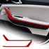 Carbon Fiber Door Armrest Trim Strip for Kia Stinger 2019-2023