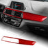 Carbon Fiber Center Air Vent Trim Strip For BMW F20 F21 2017-2019
