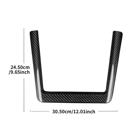 Carbon Fiber Wireless Charger Trim For Tesla Model 3 2024