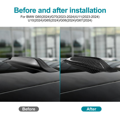 Dry Carbon Fiber Car Antenna Cover for BMW