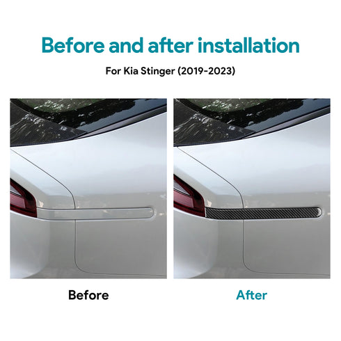 Rear side decoration of the vehicle