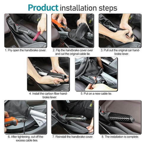 Dry Carbon Fiber Handbrake step