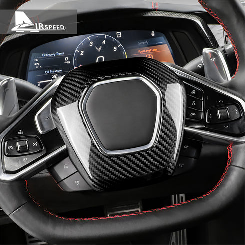 Steering wheel center airbag cover black 1