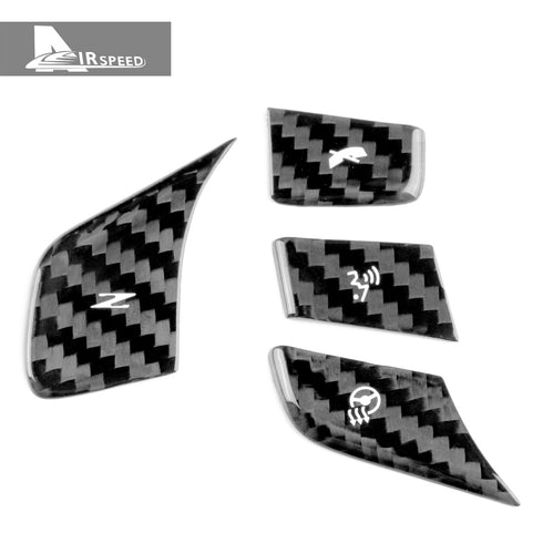 Carbon Fiber Steering Wheel Trim Kit For Corvette C8 2020-2023