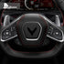 Carbon Fiber Steering Wheel Trim Kit For Corvette C8 2020-2023