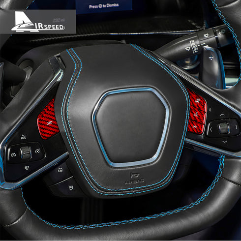 Steering wheel heating button_voicecontrolbutton_512_whiteletter_4pcs-red4