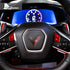 Dry Carbon Fiber Steering Wheel Button Trim Kit For Corvette C8 2020-2022