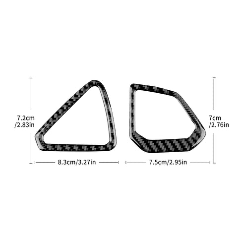 Carbon Fiber Air Vent Trim 2pcs