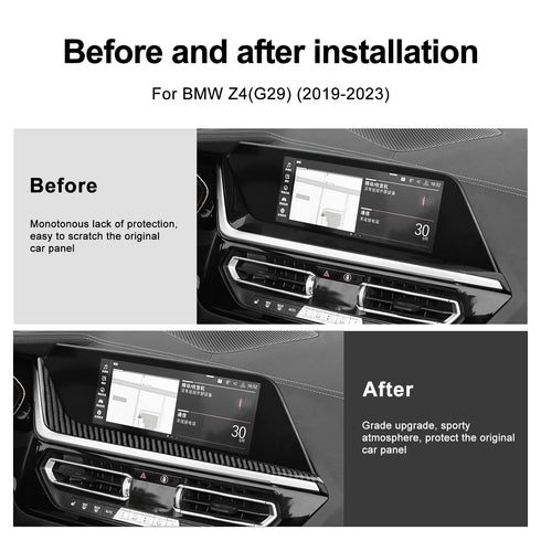 Carbon Fiber Center Control Trim for BMW Z4 G29 2019-2023