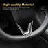 Carbon Fiber Steering Wheel Trim for Tesla 2024