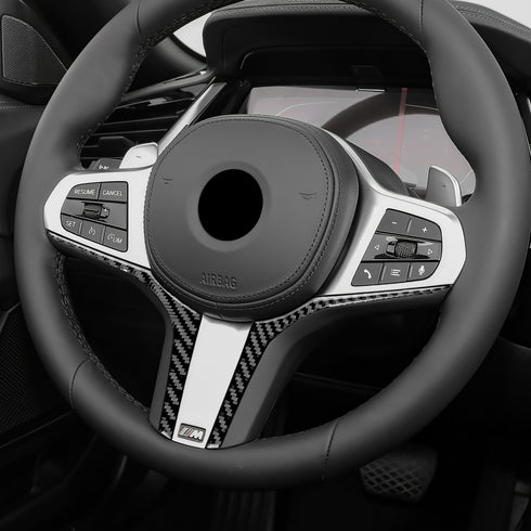 Carbon Fiber Steering Wheel Trim for BMW Z4 G29 2019-2023