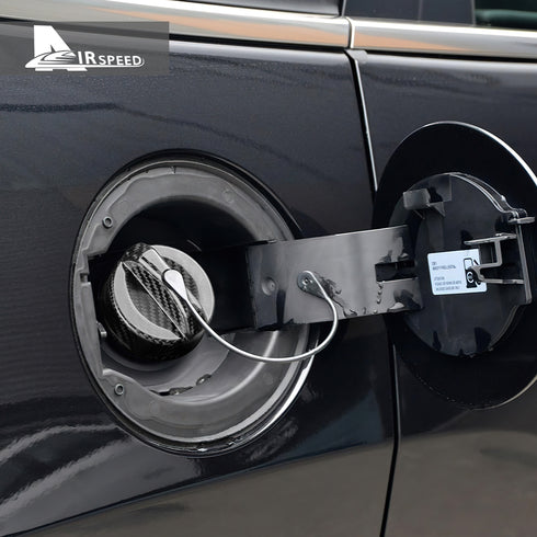 Carbon Fiber Fuel Tank Port Switch Cover Trim For Dodge